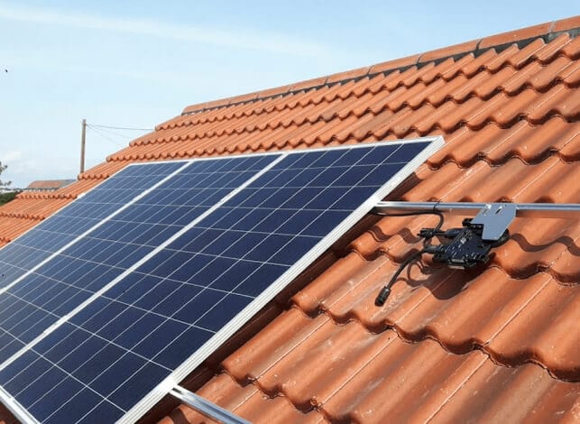 Zonnepanelen op een woning